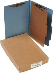 ACCO - 14 x 8 1/2", Legal, Sky Blue, File Folders with Top Tab - Right of Center Tab Cut Location - Benchmark Tooling