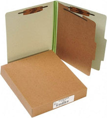 ACCO - 11 x 8 1/2", Letter Size, Leaf Green, File Folders with Top Tab - Right of Center Tab Cut Location - Benchmark Tooling