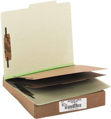 ACCO - 11 x 8 1/2", Letter Size, Leaf Green, File Folders with Top Tab - Right of Center Tab Cut Location - Benchmark Tooling