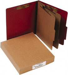 ACCO - 11 x 8 1/2", Letter Size, Earth Red, File Folders with Top Tab - Right of Center Tab Cut Location - Benchmark Tooling