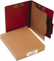 ACCO - 11 x 8 1/2", Letter Size, Earth Red, File Folders with Top Tab - Right of Center Tab Cut Location - Benchmark Tooling