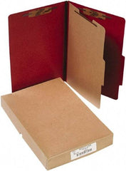 ACCO - 14 x 8 1/2", Legal, Earth Red, File Folders with Top Tab - Right of Center Tab Cut Location - Benchmark Tooling