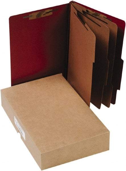 ACCO - 14 x 8 1/2", Legal, Earth Red, File Folders with Top Tab - Right of Center Tab Cut Location - Benchmark Tooling