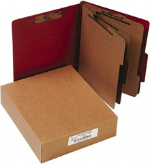 ACCO - 11 x 8 1/2", Letter Size, Earth Red, File Folders with Top Tab - Right of Center Tab Cut Location - Benchmark Tooling