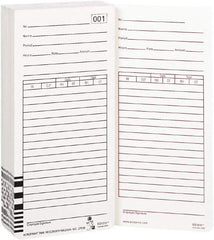 Acroprint Time Recorder - 9/10" High x 3-2/5" Wide Weekly Time Cards - White, Use with Acroprint Model ES1000 - Benchmark Tooling