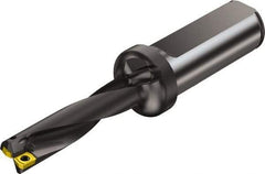 Sandvik Coromant - 5.3528" Max Drill Depth, 4xD, 33mm Diam, Indexable Insert Drill - 2 Inserts, 40mm Shank Diam, Straight Shank - Benchmark Tooling