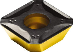 Sandvik Coromant - R24512T3 PL Grade 4220 Carbide Milling Insert - TiCN/Al2O3/TiN Finish, 5/32" Thick, 13.4mm Inscribed Circle, 1.5mm Corner Radius - Benchmark Tooling