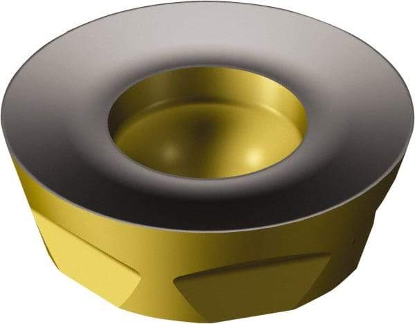 Sandvik Coromant - R3002060 KH Grade 3330 Carbide Milling Insert - TiCN/Al2O3/TiN Finish, 6mm Thick, 20mm Inscribed Circle, 10mm Corner Radius - Benchmark Tooling