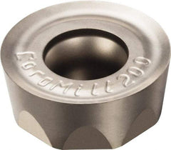 Sandvik Coromant - RCHT2006M0 KL Grade H13A Carbide Milling Insert - Uncoated, 6.35mm Thick, 20mm Inscribed Circle, 10mm Corner Radius - Benchmark Tooling