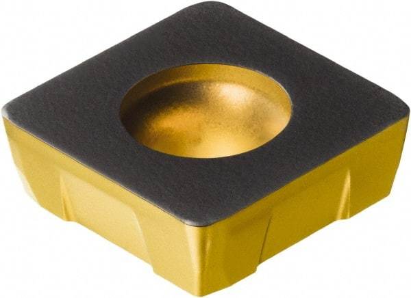 Sandvik Coromant - R210140512 KM Grade 3330 Carbide Milling Insert - TiCN/Al2O3/TiN Finish, 5.56mm Thick, 14mm Inscribed Circle, 1.2mm Corner Radius - Benchmark Tooling