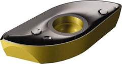 Sandvik Coromant - R2163006 M-M Grade 4220 Carbide Milling Insert - TiCN/Al2O3/TiN Finish, 6.35mm Thick - Benchmark Tooling