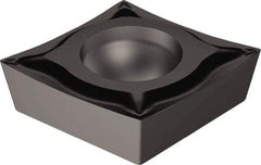 Sandvik Coromant - CCGT21.503 UM Grade 1105 Carbide Turning Insert - TiAlN2 Finish, 80° Diamond, 1/4" Inscr Circle, 3/32" Thick, 0.1mm Corner Radius - Benchmark Tooling