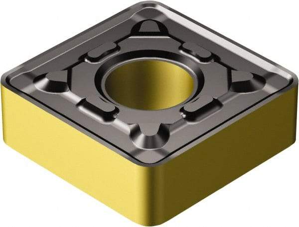 Sandvik Coromant - SNMG433 PR Grade 4305 Carbide Turning Insert - TiCN/Al2O3/TiN Finish, 90° Square, 1/2" Inscr Circle, 3/16" Thick, 3/64" Corner Radius - Benchmark Tooling
