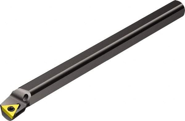 Sandvik Coromant - 23.6mm Min Bore Diam, 10" OAL, 3/4" Shank Diam, A-STFC Indexable Boring Bar - TCMT 21.51 Insert, Screw Clamping Holding Method - Benchmark Tooling