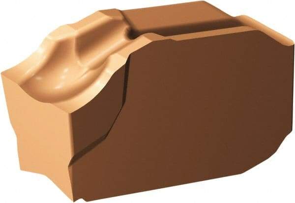 Sandvik Coromant - QD-NE CO Grade 1145, 2mm Cutting Width Carbide Cutoff Insert - 0.1mm Corner Radius, TiAlN+AlCr2O3 Finish - Benchmark Tooling