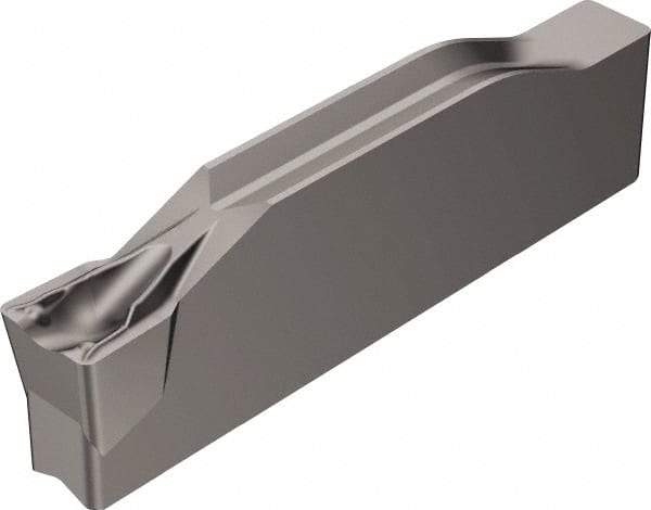 Sandvik Coromant - K1N123x1 TF Grade H13A, 6mm Cutting Width Carbide Grooving Insert - 3.4mm Max Depth of Cut, Neutral, 0.4mm Corner Radius, Uncoated - Benchmark Tooling