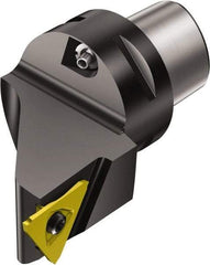 Sandvik Coromant - N123U3-0150- CM Insert, 45mm Head Length, Modular Grooving Cutting Unit Head - Left Hand Cut, System Size C3, Through Coolant, Series Corocut 3 Cutting Unit for Parting & Grooving - Benchmark Tooling