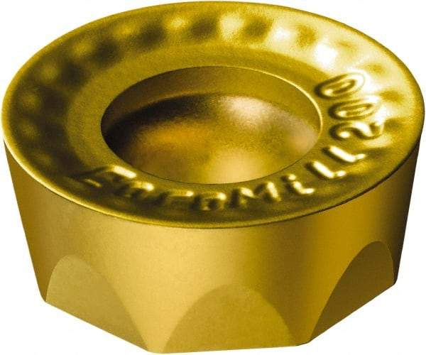 Sandvik Coromant - RCKT190600 KH Grade 1020 Carbide Milling Insert - TiAlN Finish, 1/4" Thick, 3/4" Inscribed Circle, 3/8" Corner Radius - Benchmark Tooling