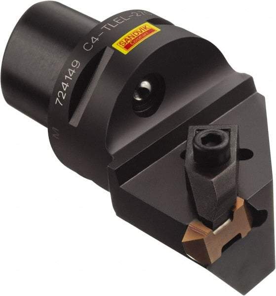 Sandvik Coromant - Cx-TLEL Insert, 2.559" Head Length, Modular Grooving Blade Holder Head - Right Hand Cut, System Size C6, Through Coolant, Series Top Lok - Benchmark Tooling