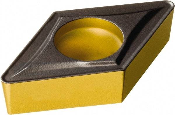 Sandvik Coromant - DCMT32.53 UR Grade 4335 Carbide Turning Insert - TiCN/AI2O3/TiN Finish, 55° Diamond, 3/8" Inscr Circle, 5/32" Thick, 3/64" Corner Radius - Benchmark Tooling