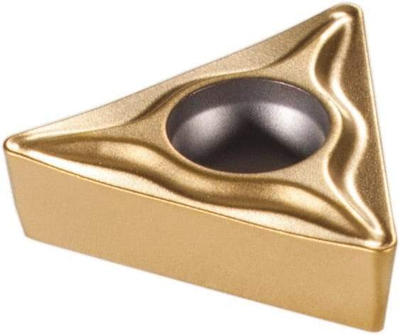 Sandvik Coromant - TCMT1.81.51 UM Grade 1525 Carbide Turning Insert - TiCN/TiN Finish, 60° Triangle, 5.715mm Inscr Circle, 3/32" Thick, 1/64" Corner Radius - Benchmark Tooling