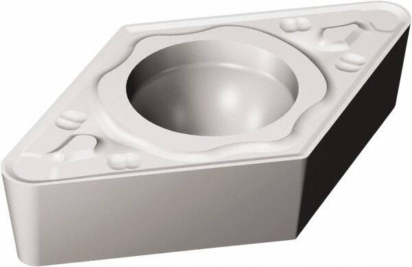 Sandvik Coromant - DCMT32.52 KR Grade H13A Carbide Turning Insert - Uncoated, 55° Diamond, 3/8" Inscr Circle, 5/32" Thick, 1/32" Corner Radius - Benchmark Tooling