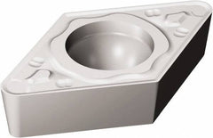 Sandvik Coromant - DCMT32.52 KR Grade H13A Carbide Turning Insert - Uncoated, 55° Diamond, 3/8" Inscr Circle, 5/32" Thick, 1/32" Corner Radius - Benchmark Tooling