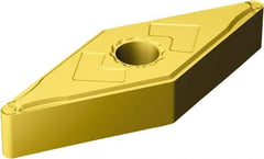 Sandvik Coromant - VNMG331 LC Grade 2025 Carbide Turning Insert - TiCN/Al2O3/TiN Finish, 35° Diamond, 3/8" Inscr Circle, 3/16" Thick, 1/64" Corner Radius - Benchmark Tooling