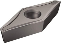 Sandvik Coromant - VCEX2200 F Grade 5015 Cermet Turning Insert - Uncoated, 35° Diamond, 3/8" Inscr Circle, 1/8" Thick, 0mm Corner Radius - Benchmark Tooling