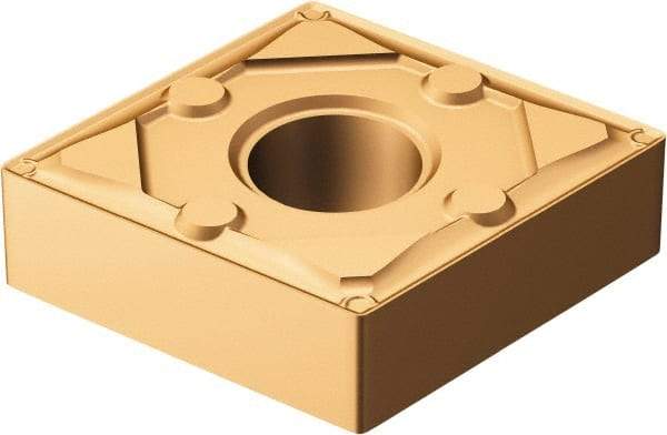 Sandvik Coromant - CNMG432 WF Grade 1115 Carbide Turning Insert - TiAlN/AlCr2O3 Finish, 80° Diamond, 1/2" Inscr Circle, 3/16" Thick, 1/32" Corner Radius - Benchmark Tooling