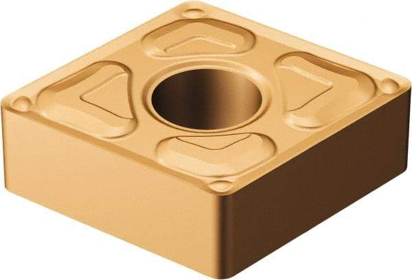 Sandvik Coromant - CNMG431 XF Grade GC15 Carbide Turning Insert - TiAlN/AlCr2O3 Finish, 80° Diamond, 1/2" Inscr Circle, 3/16" Thick, 1/64" Corner Radius - Benchmark Tooling