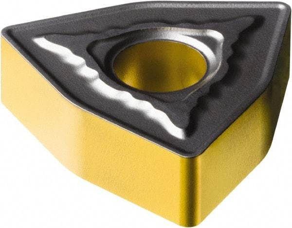 Sandvik Coromant - WNMG433 MR Grade 4305 Carbide Turning Insert - TiCN/Al2O3/TiN Finish, 80° Trigon, 1/2" Inscr Circle, 3/16" Thick, 3/64" Corner Radius - Benchmark Tooling