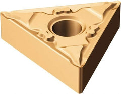 Sandvik Coromant - TNMG332 MF Grade 1115 Carbide Turning Insert - TiAlN/AlCr2O3 Finish, 60° Triangle, 3/8" Inscr Circle, 3/16" Thick, 1/32" Corner Radius - Benchmark Tooling