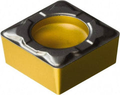 Sandvik Coromant - SCMT32.51 PF Grade 1515 Carbide Turning Insert - TiCN/Al2O3/TiN Finish, 90° Square, 3/8" Inscr Circle, 5/32" Thick, 1/64" Corner Radius - Benchmark Tooling