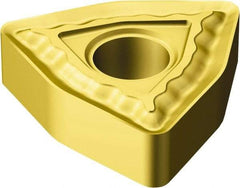 Sandvik Coromant - WNMG332 QM Grade 235 Carbide Turning Insert - 80° Trigon, 3/8" Inscr Circle, 3/16" Thick, 1/32" Corner Radius - Benchmark Tooling