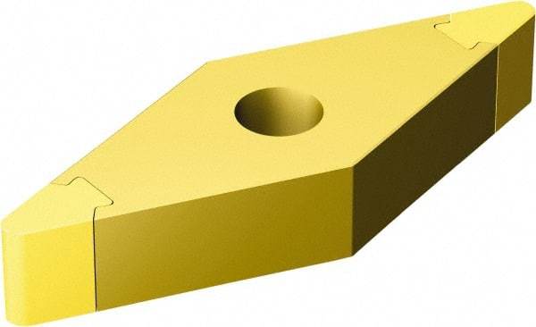 Sandvik Coromant - VNGA332 Grade 7015 Carbide Turning Insert - TiN Finish, 35° Diamond, 3/8" Inscr Circle, 3/16" Thick, 1/32" Corner Radius - Benchmark Tooling