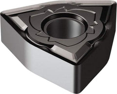 Sandvik Coromant - WNMG432 SM Grade 1105 Carbide Turning Insert - TiAlN Finish, 80° Trigon, 1/2" Inscr Circle, 3/16" Thick, 1/32" Corner Radius - Benchmark Tooling