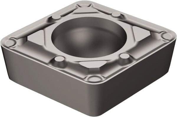 Sandvik Coromant - CCMT32.51 WF Grade 5015 Carbide Turning Insert - Uncoated, 80° Diamond, 3/8" Inscr Circle, 5/32" Thick, 1/64" Corner Radius - Benchmark Tooling