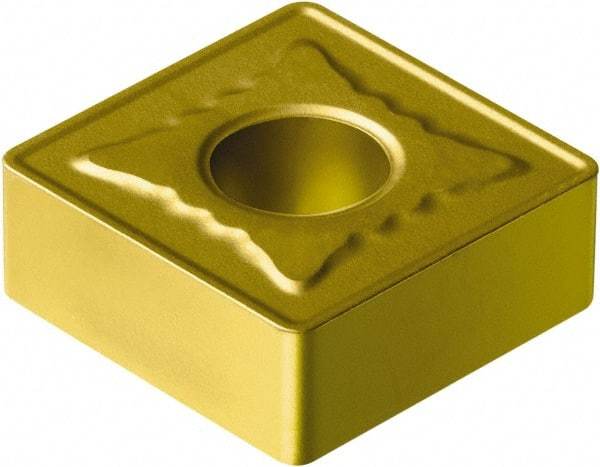 Sandvik Coromant - SNMG856 MR Grade 235 Carbide Turning Insert - TiCN/TiN Finish, 90° Square, 1" Inscr Circle, 5/16" Thick, 3/32" Corner Radius - Benchmark Tooling