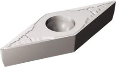 Sandvik Coromant - VBMT333 KM Grade H13A Carbide Turning Insert - Uncoated, 35° Diamond, 3/8" Inscr Circle, 3/16" Thick, 3/64" Corner Radius - Benchmark Tooling