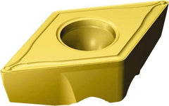 Sandvik Coromant - TRDC1308 M Grade 2025 Carbide Turning Insert - TiCN/AI2O3/TiN Finish, 55° Diamond, 11mm Inscr Circle, 5.525mm Thick, 1/32" Corner Radius - Benchmark Tooling