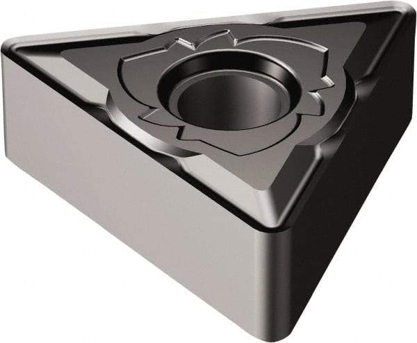 Sandvik Coromant - TNMG331 SM Grade 1105 Carbide Turning Insert - TiAlN2 Finish, 60° Triangle, 3/8" Inscr Circle, 3/16" Thick, 1/64" Corner Radius - Benchmark Tooling
