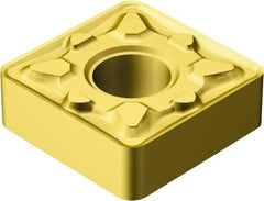 Sandvik Coromant - SNMG432 MM Grade 2015 Carbide Turning Insert - TiCN/Al2O3/TiN Finish, 90° Square, 1/2" Inscr Circle, 3/16" Thick, 1/32" Corner Radius - Benchmark Tooling