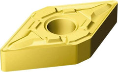 Sandvik Coromant - DNMG432 MR Grade 2035 Carbide Turning Insert - TiAlN/TiN Finish, 55° Diamond, 1/2" Inscr Circle, 3/16" Thick, 1/32" Corner Radius - Benchmark Tooling