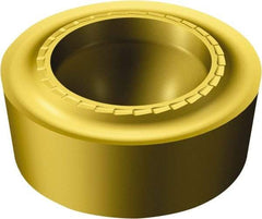 Sandvik Coromant - RCMT43 SM Grade S05F Carbide Turning Insert - TiCN/AI2O3/TiN Finish, Round, 1/2" Inscr Circle, 3/16" Thick - Benchmark Tooling