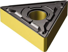 Sandvik Coromant - TNMG666 PR Grade 4335 Carbide Turning Insert - TiCN/AI2O3/TiN Finish, 60° Triangle, 3/4" Inscr Circle, 3/8" Thick, 3/32" Corner Radius - Benchmark Tooling
