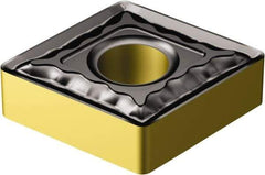 Sandvik Coromant - CNMG431 QM Grade 4335 Carbide Turning Insert - TiCN/AI2O3/TiN Finish, 80° Diamond, 1/2" Inscr Circle, 3/16" Thick, 1/64" Corner Radius - Benchmark Tooling