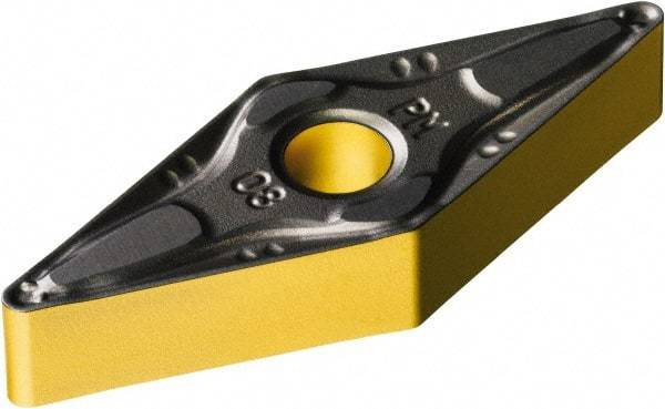 Sandvik Coromant - VNMG332 PM Grade 4305 Carbide Turning Insert - TiCN/AI2O3/TiN Finish, 35° Diamond, 3/8" Inscr Circle, 3/16" Thick, 1/32" Corner Radius - Benchmark Tooling