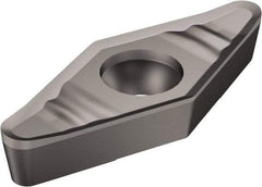 Sandvik Coromant - VCGX333 AL Grade H10 Carbide Turning Insert - Uncoated, 35° Diamond, 3/8" Inscr Circle, 3/16" Thick, 3/64" Corner Radius - Benchmark Tooling