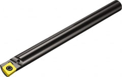 Sandvik Coromant - 23.6mm Min Bore Diam, 10" OAL, 3/4" Shank Diam, A-SCLC Indexable Boring Bar - CCMT 32.52 Insert, Screw Clamping Holding Method - Benchmark Tooling